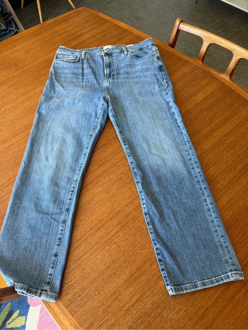 Frame Denim Women's Light Blue Straight Jeans